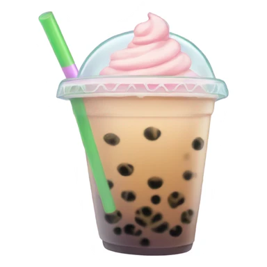Bubble tea kawii sticker