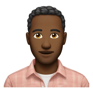 solo male portrait in shirt andry sticker