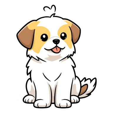 Dog Shitzu  sticker