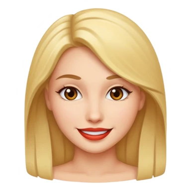 Seductive smile sticker