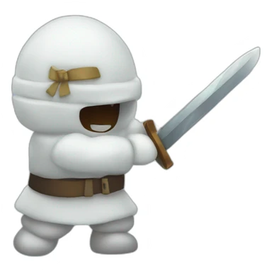 igloo sword fight sticker