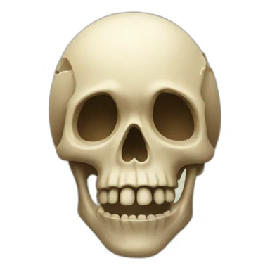 Islands in the form of a skull sticker