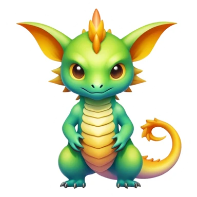 Epic divine complex gradients aesthetic-Fakémon-creature-scenery sticker