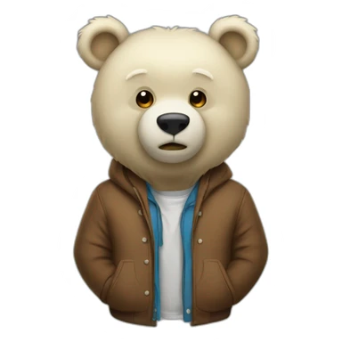 Dropout bear sticker