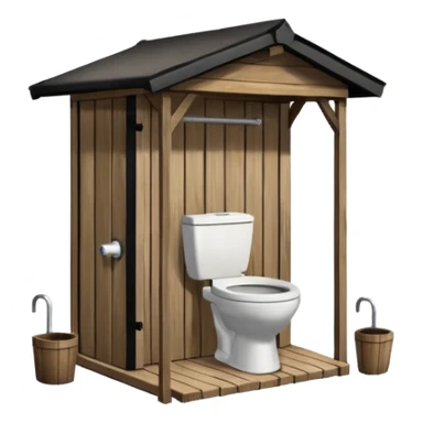 outdoor toilet sticker