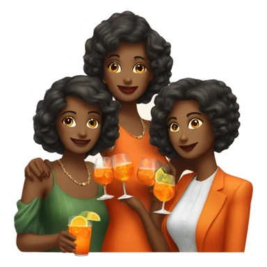 Three ladys drinking aperol spritz sticker