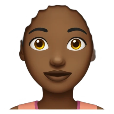 african woman sticker