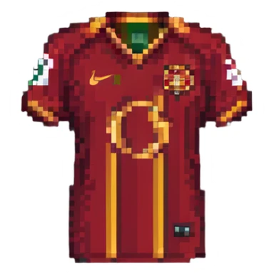 Galatasaray football jersey pixel art sticker