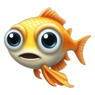 big eyed fish sticker