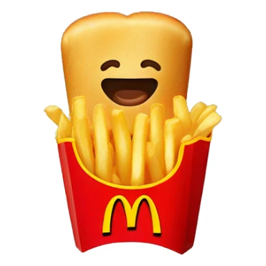 mc donalds fries sticker