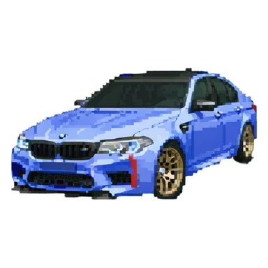 BMW M5 performance sedan sticker