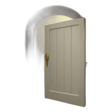 open door to the crypt sticker