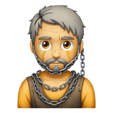 Working ball and chain  sticker