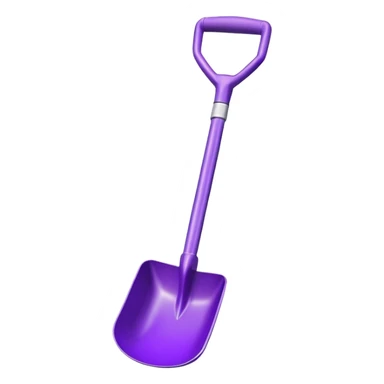 purple shovel sticker