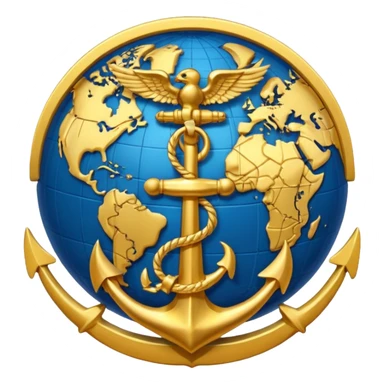 eagle globe anchor sticker