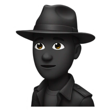 Noir dans un champ sticker