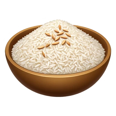 White pole grain of rice large sticker