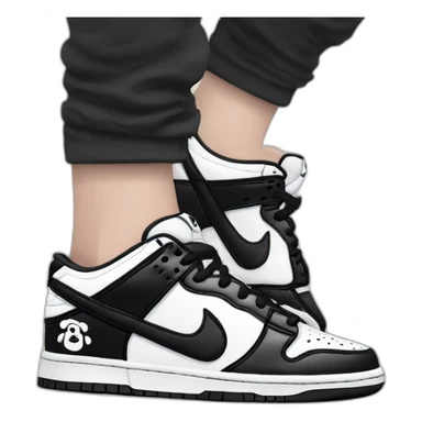 Nike dunk panda SB LOW sticker