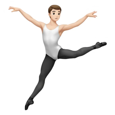 male.ballet dancer sticker