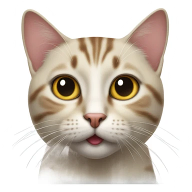 cat with tongue out sticker