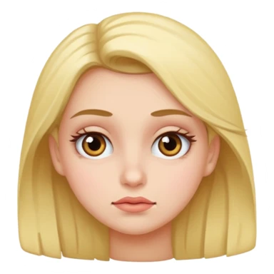 girl rolling eye sticker