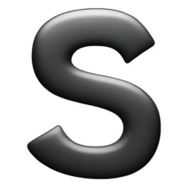Letter s fahion symbol sticker