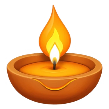 diya, with oil. sticker