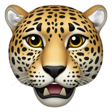 the angry-looking jaguar sticker