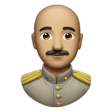 Hyperrealist Francisco franco with a lgtbi flag sticker