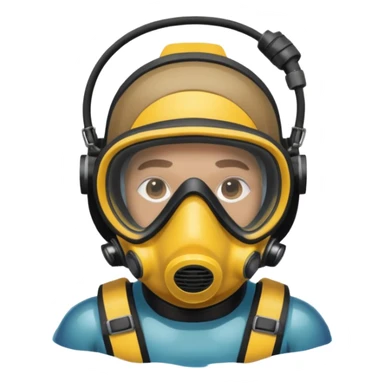 Underwater man sticker