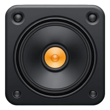 Parlante negro sticker