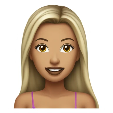 samantha saint sitting on beach extra realistic sticker