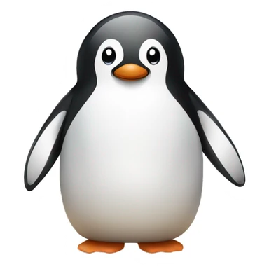 Baby penguin playing bowling sticker