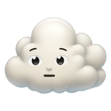 clouds with rays coming out of it  sticker