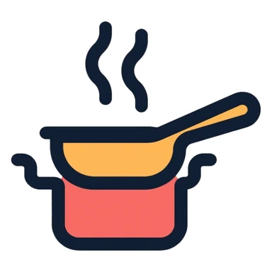 cooking with pot and pan sticker