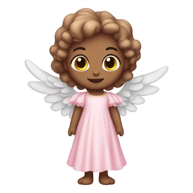 Pink angel sticker