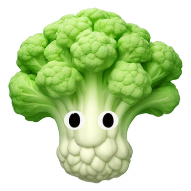 3D cauliflower sticker