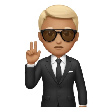 Secret agent sticker