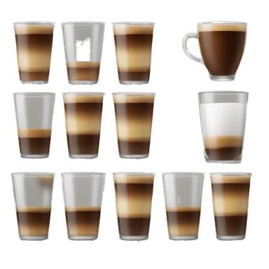 New Year’s glass filled with coffee sticker