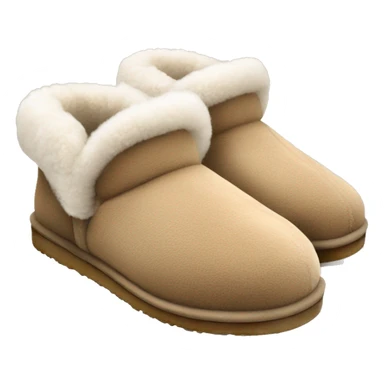 Ugg slippers fuzzy rim,  sticker