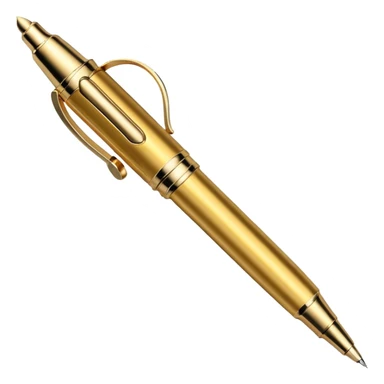 3D perspective academic premium golden vip pro pen sticker