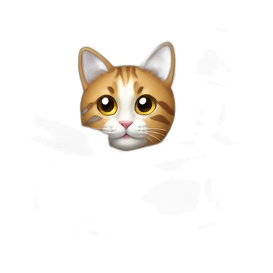 Cat in cardboard box sticker