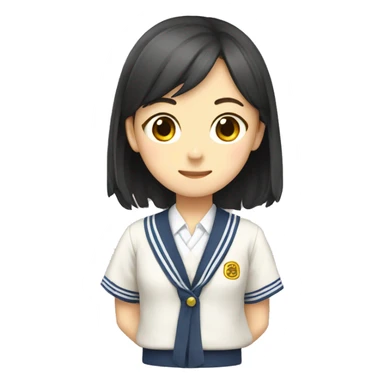 Japanese school uniform sticker