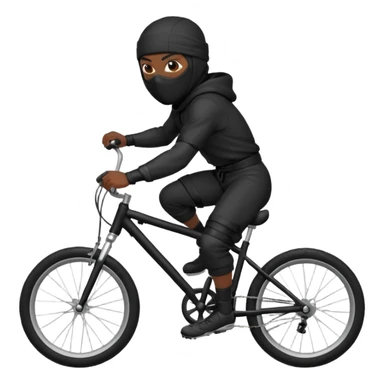 ninja on bike sticker