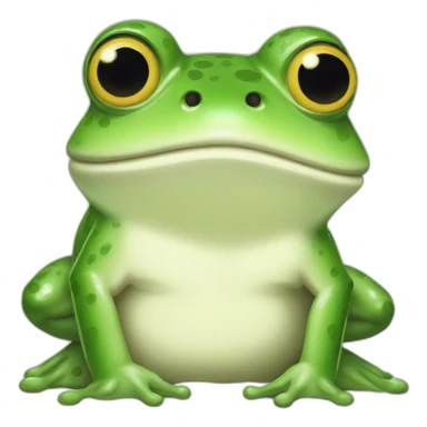studio ghibli style frog sticker