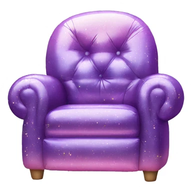 Sparkly inflatable chair sticker