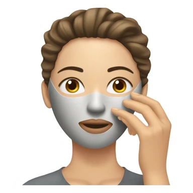 Peeling mask sticker