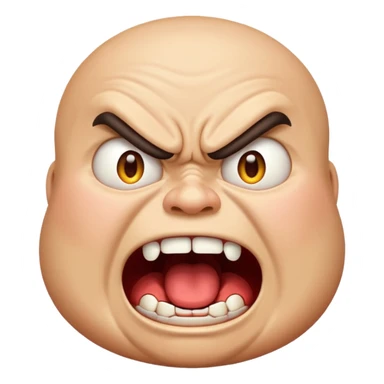 gum tsion emoji very not nice rude shouting ragebaiter fat ugly sticker