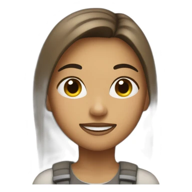 Girl with dirt on her sticker