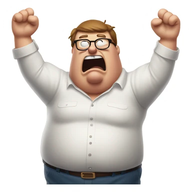 Peter griffin death pose emoji sticker